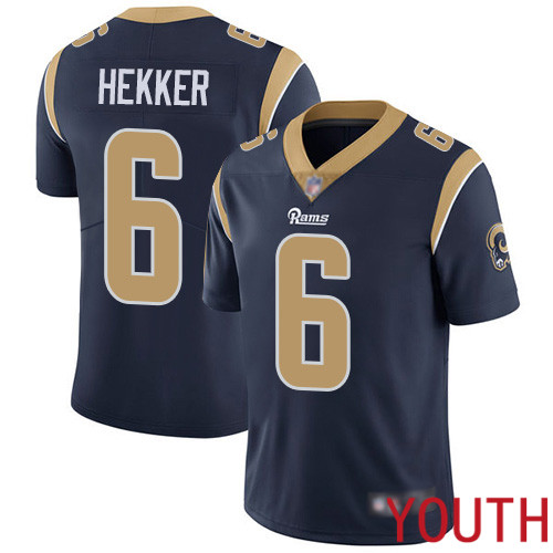 Los Angeles Rams Limited Navy Blue Youth Johnny Hekker Home Jersey NFL Football 6 Vapor Untouchable